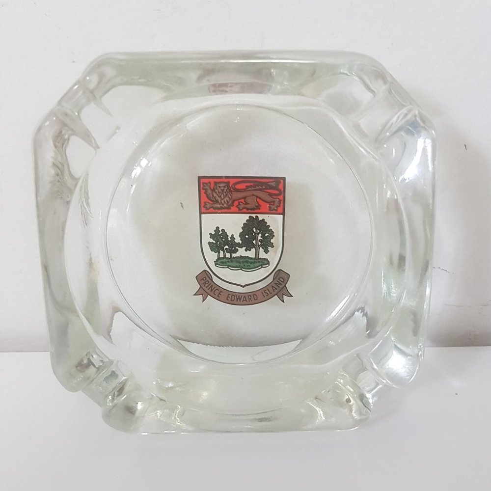 Prince Edward Island Ashtray Clear Souvenir